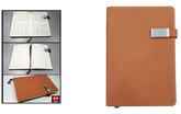 AMS-RM-8504 - Brown -A4 size- Soft touch Notebooks - Al Masam Stationery LLC